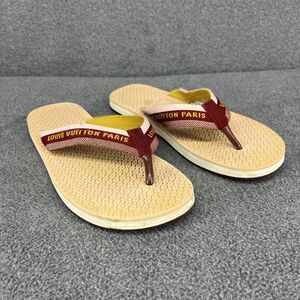 Louis Vuitton Flip Flop Sandals Womens 8 Bahia Thong Monogram Beach flat‎ Shoes
